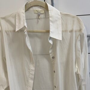 Vintage Rag & Bone 100% cotton made in USA beautiful elegant white button down